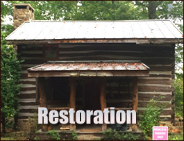 Historic Log Cabin Restoration  Vina, Alabama